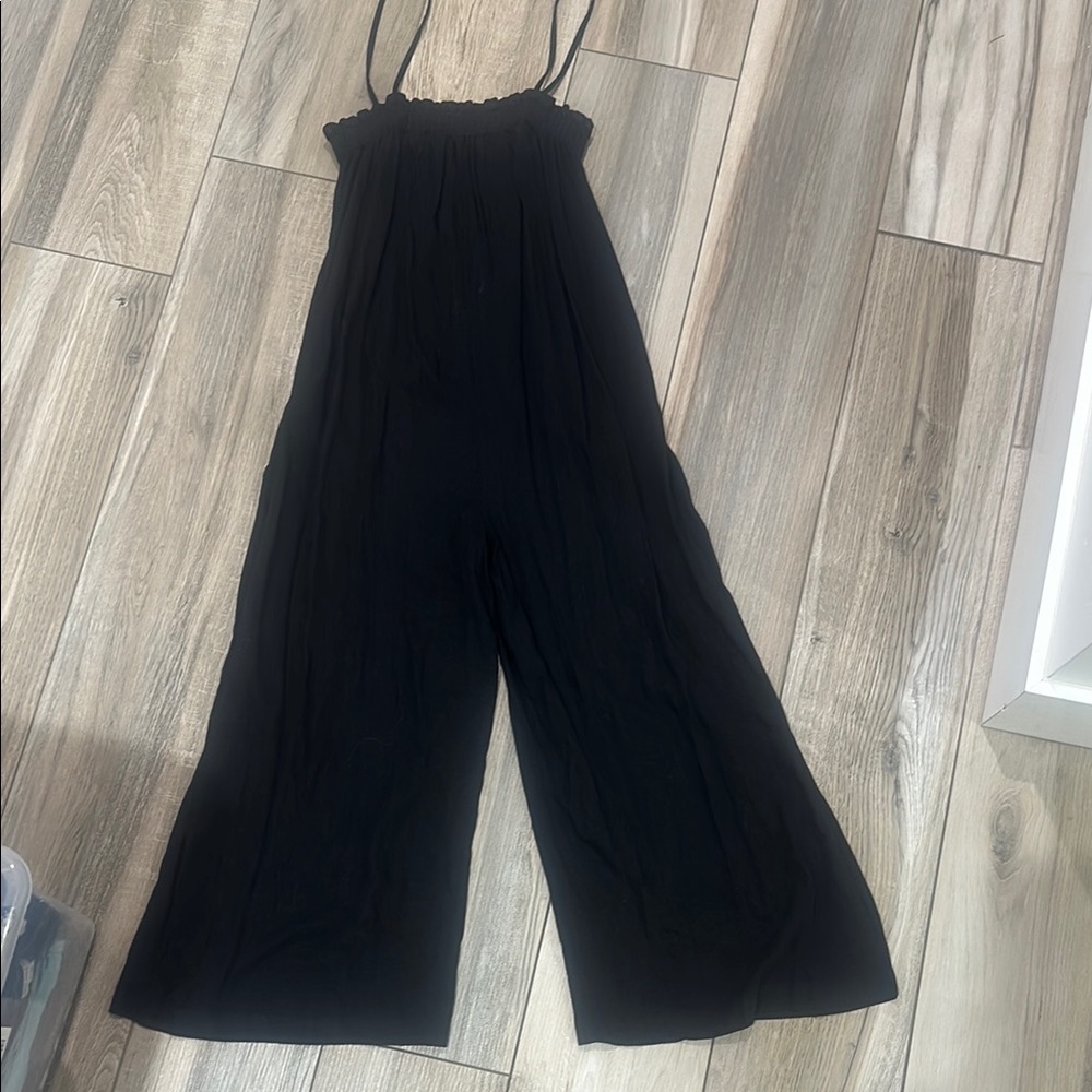 NWT Elegant Black linen Jumpsuit